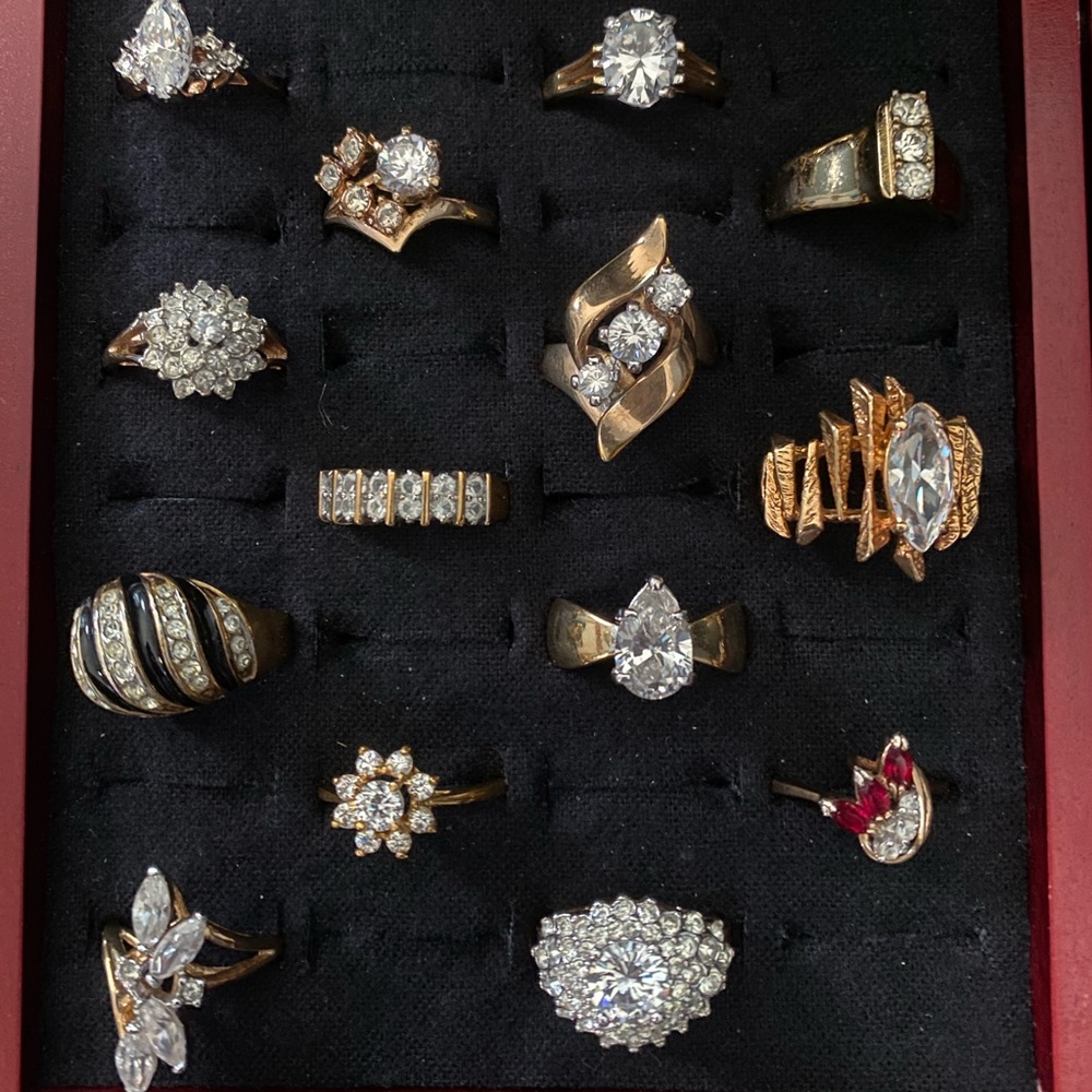 18k gold rings
